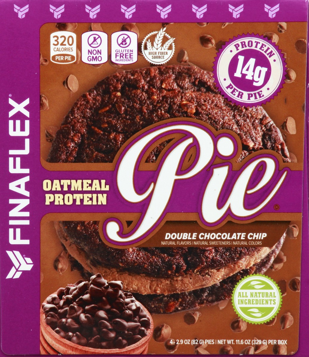 slide 2 of 13, FINAFLEX Oatmeal Protein Pie Double Chocolate Chip, 4 ct