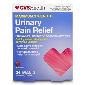 slide 1 of 1, CVS Health Maximum Strength Urinary Pain Relief Tablets, 24ct, 24 ct