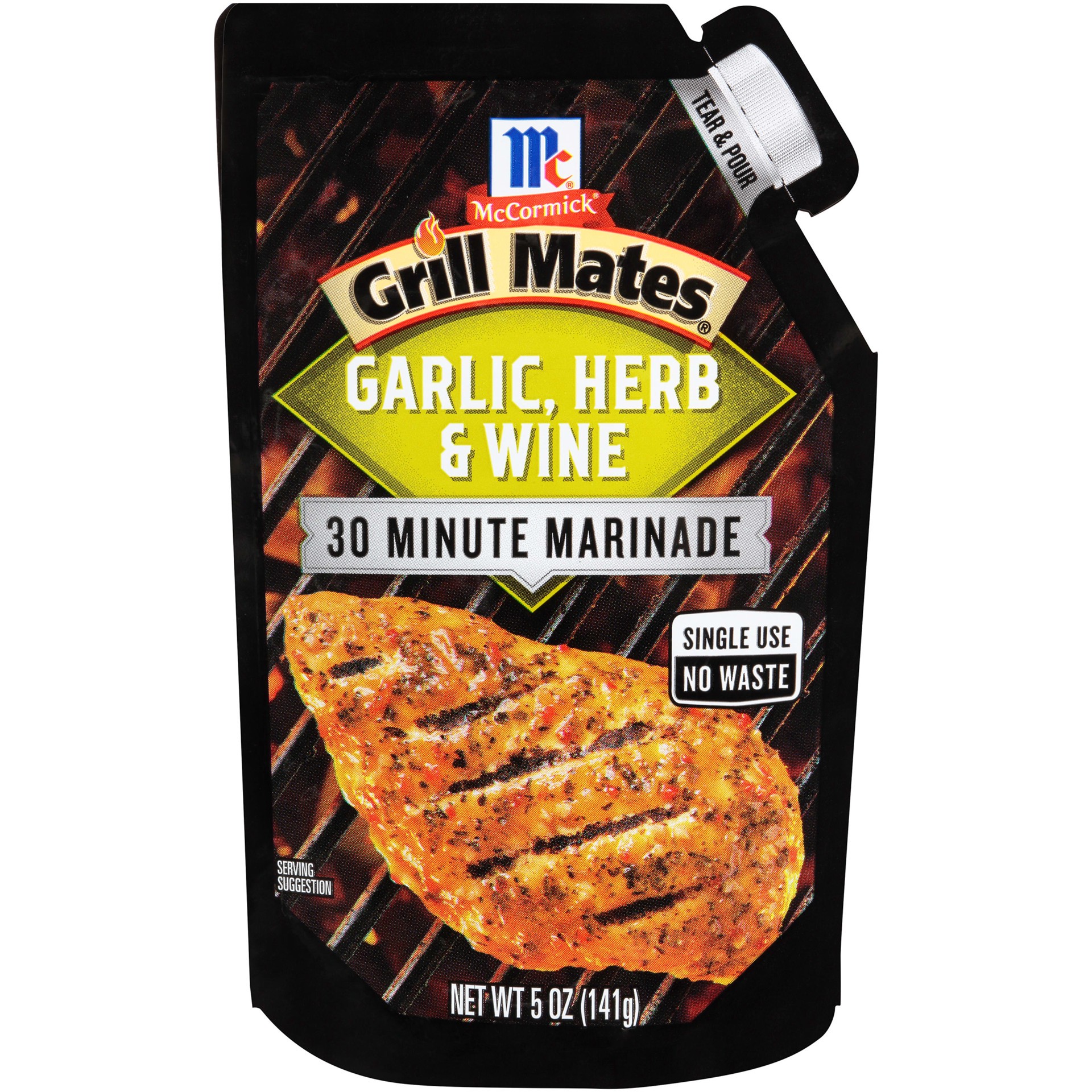 slide 1 of 5, McCormick Grill Mates Garlic, Herb & Wine 30 Minute Marinade, 5 oz, 5 oz