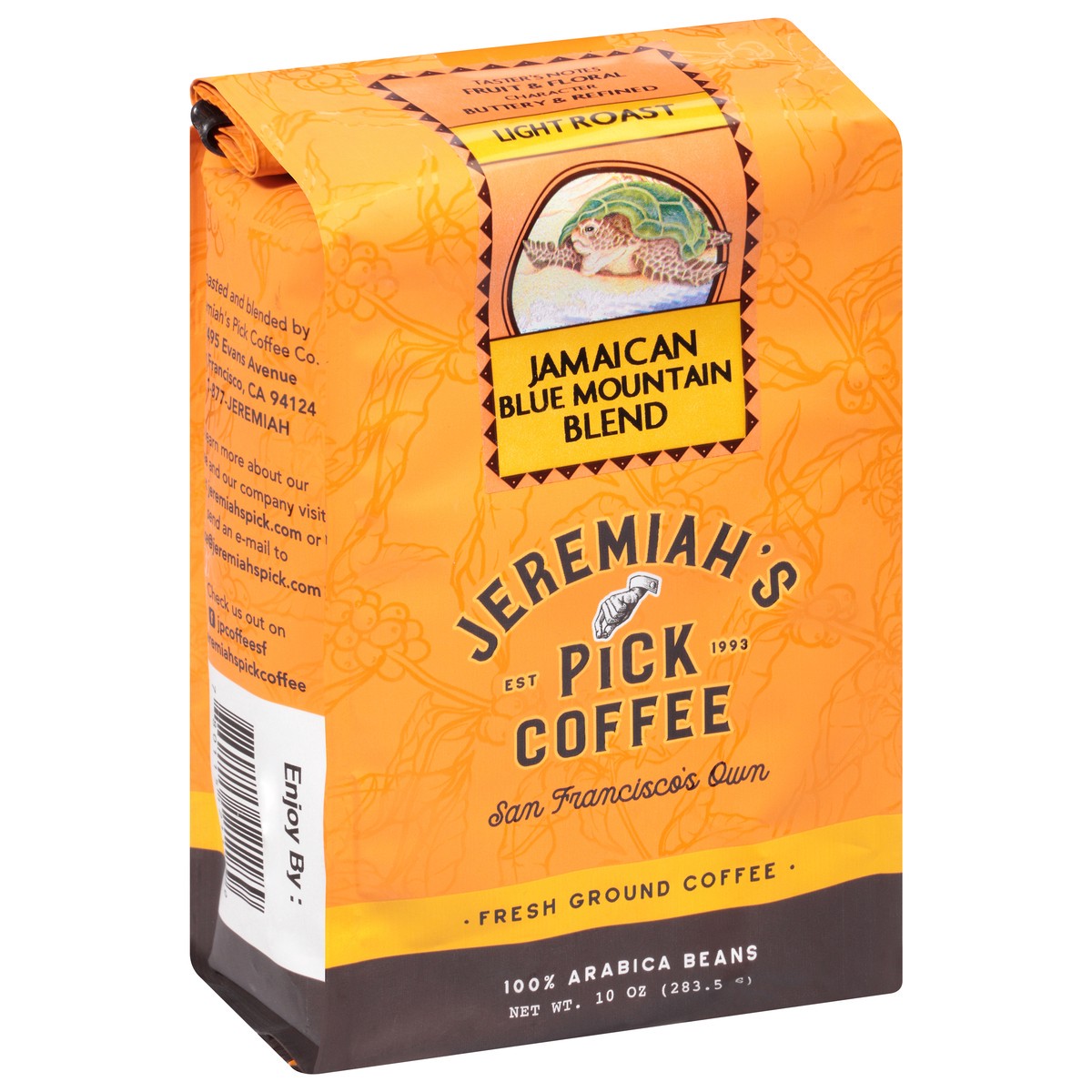 slide 6 of 11, Jeremiah's Pick Coffee Light Roast Fresh Ground Jamaican Blue Mountain Blend Coffee - 10 oz, 10 oz