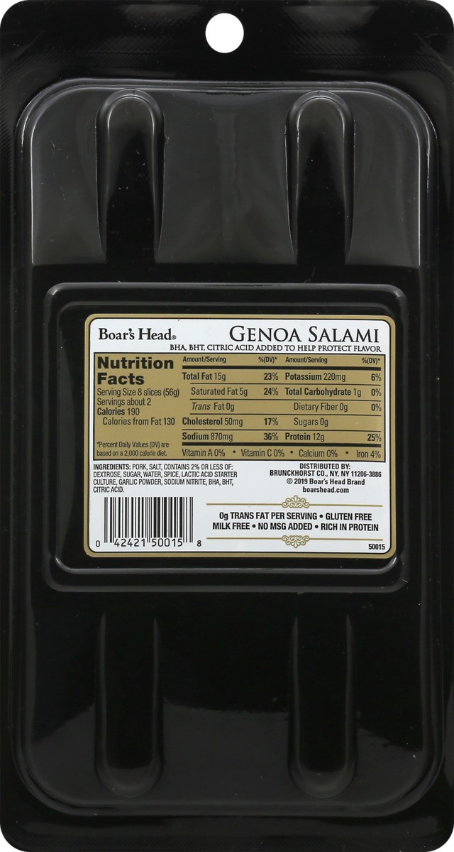 slide 9 of 9, Boar's Head Genoa Salami, 4 oz