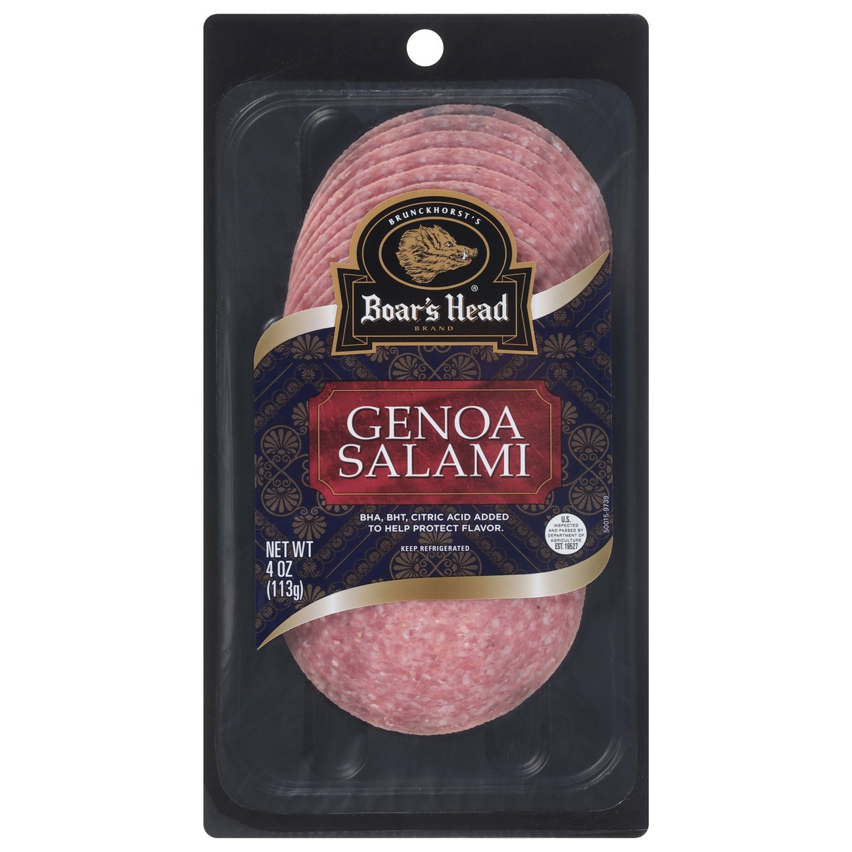 slide 1 of 9, Boar's Head Genoa Salami, 4 oz