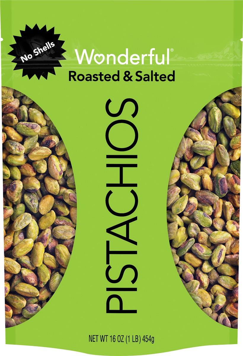 slide 3 of 3, Wonderful Pistachios No Shells Roasted & Salted Pistachios 16 oz, 16 oz