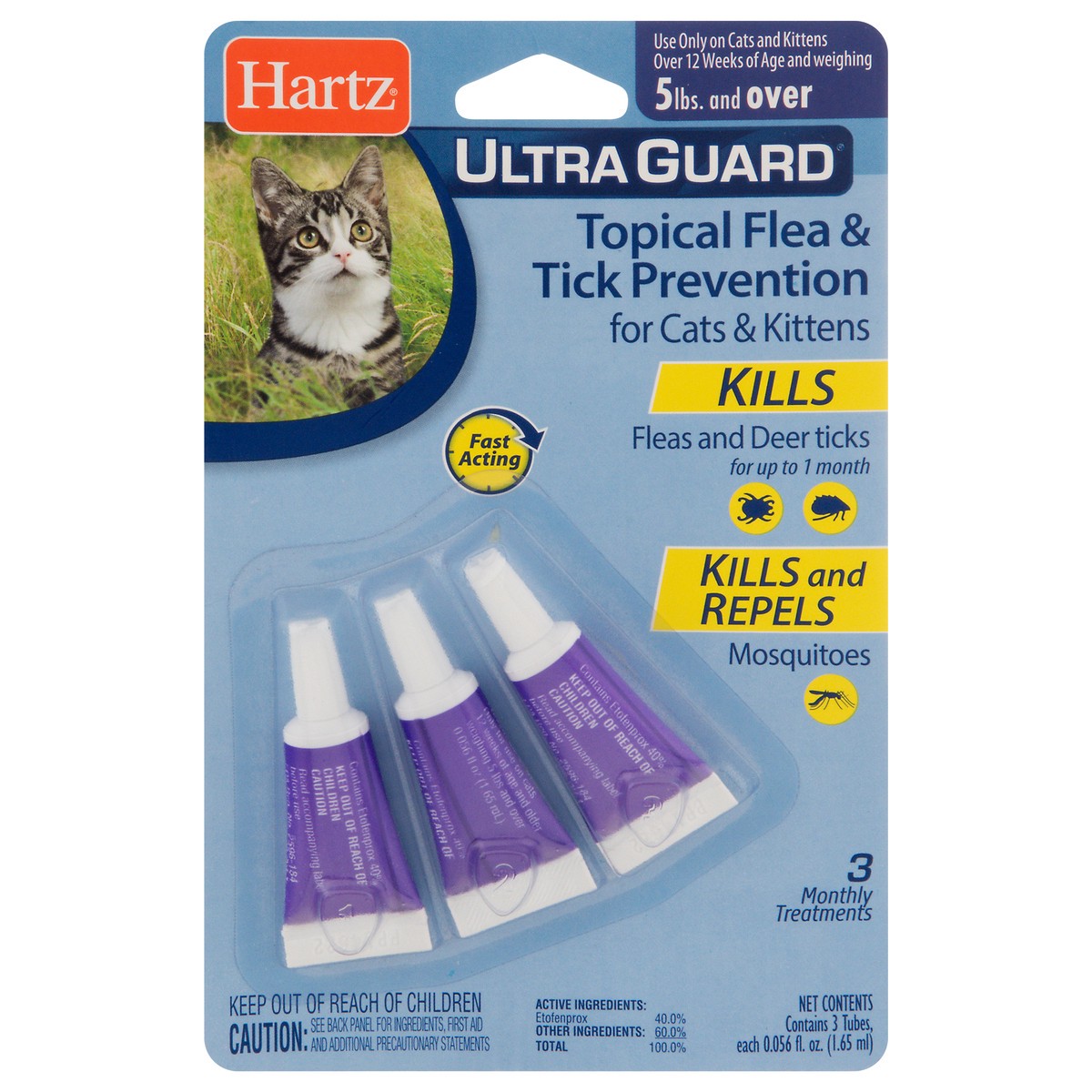 slide 4 of 12, Hartz Ultra Guard Tropical Flea & Tick Prevention 3 - 0.056 fl oz Tubes, 3 ct