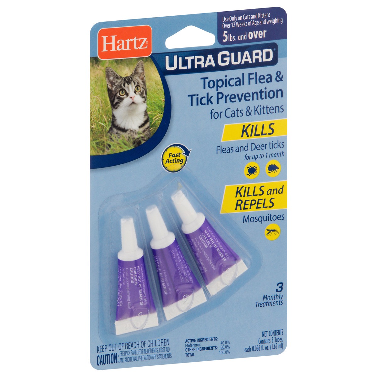 slide 12 of 12, Hartz Ultra Guard Tropical Flea & Tick Prevention 3 - 0.056 fl oz Tubes, 3 ct