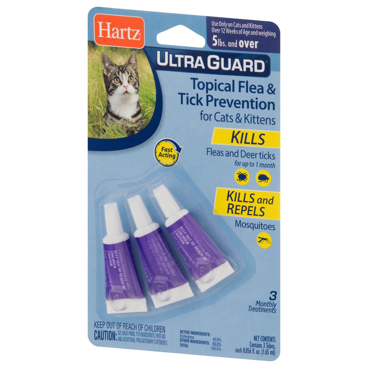 slide 6 of 12, Hartz Ultra Guard Tropical Flea & Tick Prevention 3 - 0.056 fl oz Tubes, 3 ct