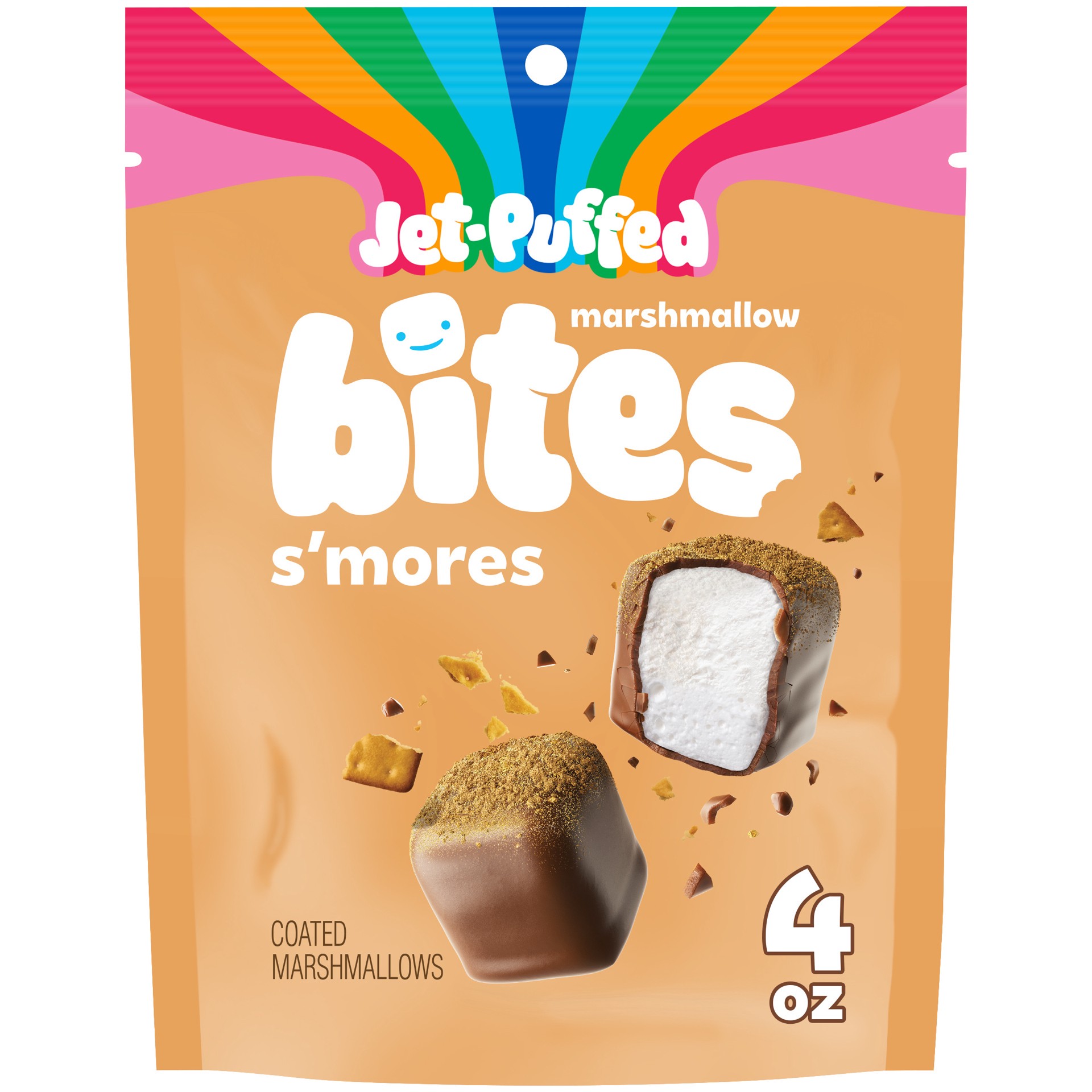 slide 1 of 14, Jet-Puffed Smores Marshmallow Bites, 4 oz
