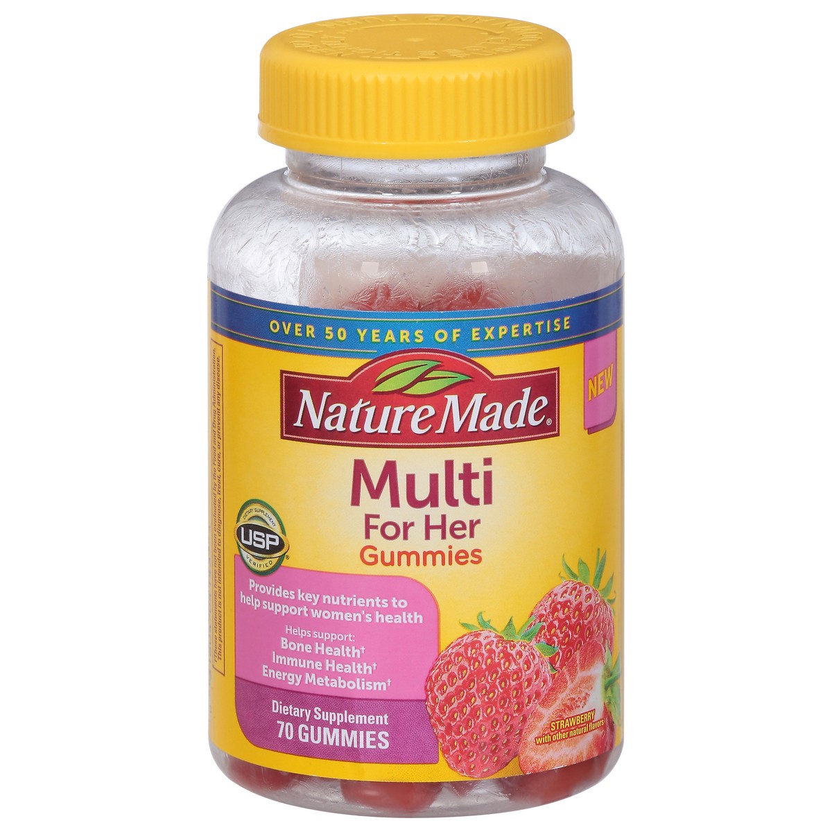 slide 1 of 1, Nature Made Multi for Her Gummy, 70 ct