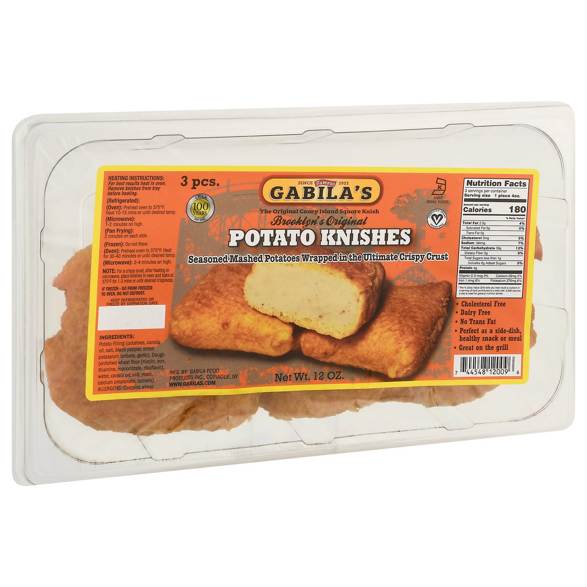 slide 2 of 9, Gabila's™ potato knishes, 12 oz