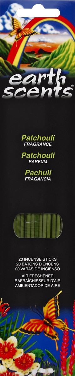 slide 1 of 2, Earth Scents Langley Candle Patchouli Incense Sticks, 20 ct