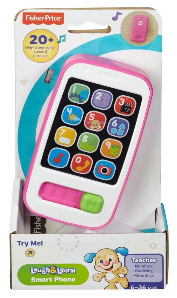 slide 1 of 1, Fisher-Price Laugh And Learn Smart Phone - Pink, 1 ct