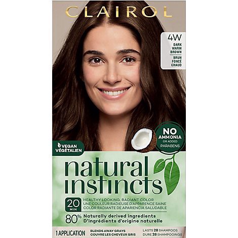 slide 1 of 1, CLAIROL Natural Instincts Hair Color Non-Permanent Dark Warm Brown 28B - Each, 1 ct