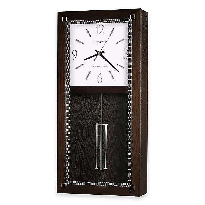 slide 1 of 1, Howard Miller Reese Wall Clock - Black Coffee, 21 in