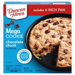 Duncan Hines MEGA Cookie Chocolate Chunk Pan Cookie Mix, 7.8 oz.