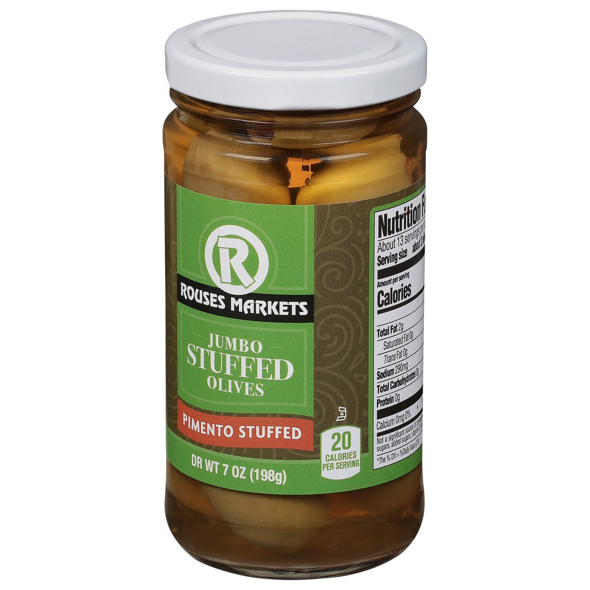 slide 4 of 4, Rouses Markets Stuffed Jumbo Pimento Stuffed Olives Jumbo 7 oz, 7 oz