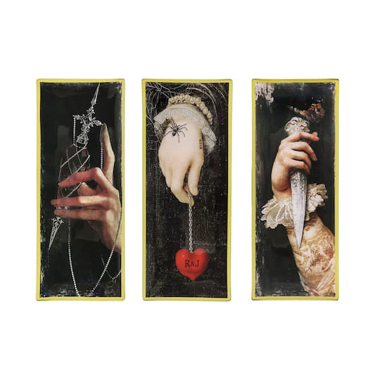 slide 1 of 14, Assorted 10.5" Romeo & Juliet Glass Trinket Plate, 1pc. By Ashland, 4.12 in x 0.25 in x 10.5 in