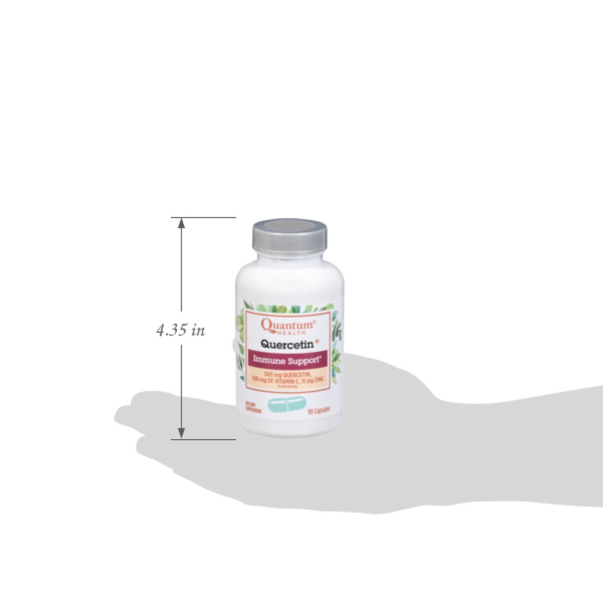 slide 4 of 13, Quantum Health 500 mg Quercetin+ 90 Capsules, 90 ct