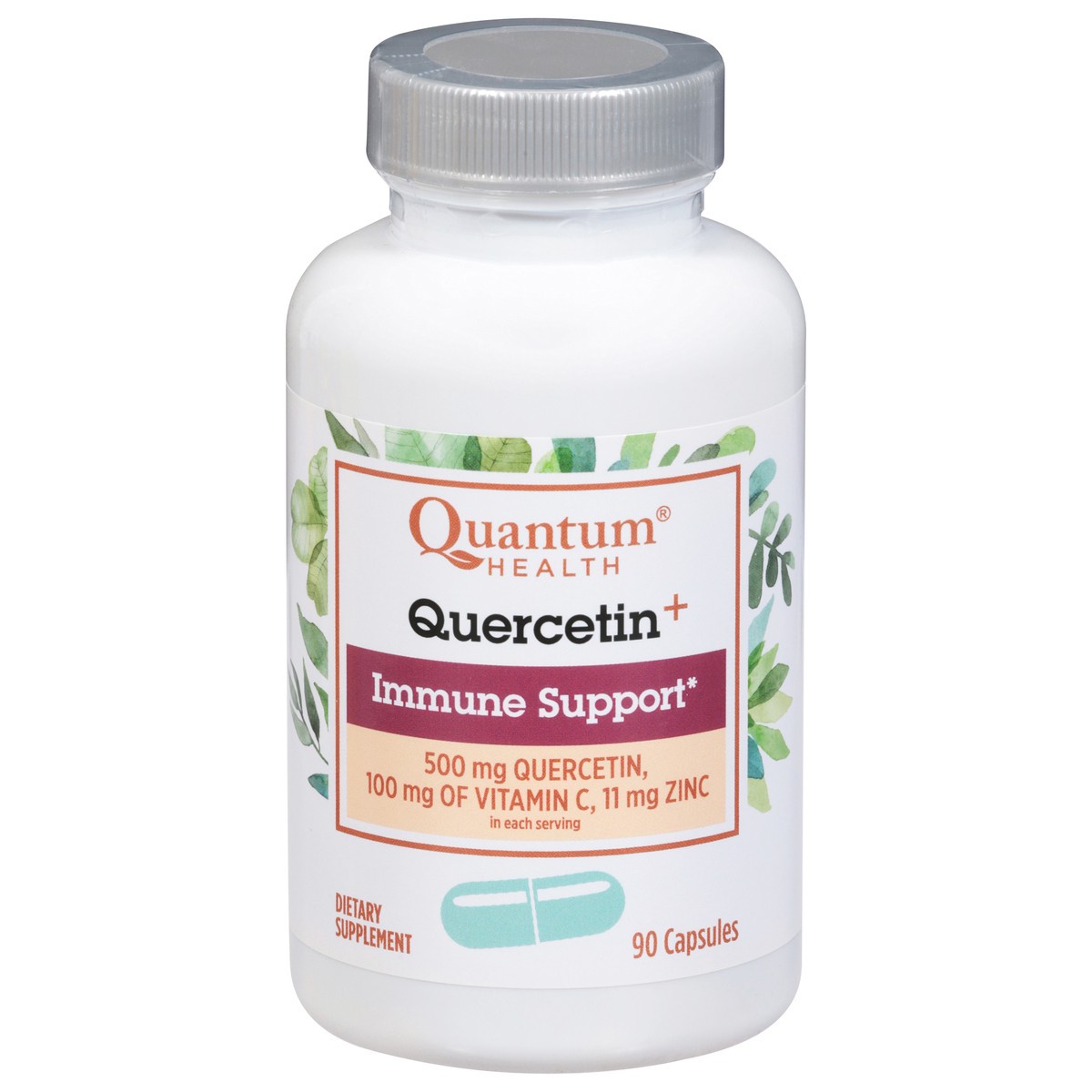 slide 1 of 13, Quantum Health 500 mg Quercetin+ 90 Capsules, 90 ct