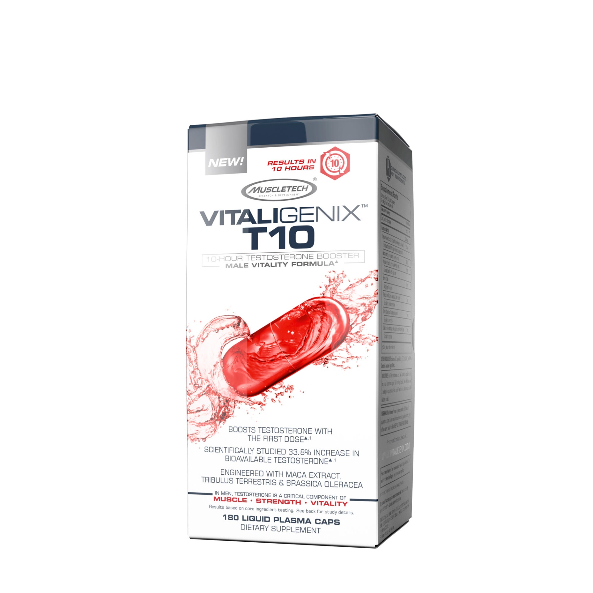 slide 1 of 1, MuscleTech VITALGENIXT10 Male Vitality Formula*, 180 ct