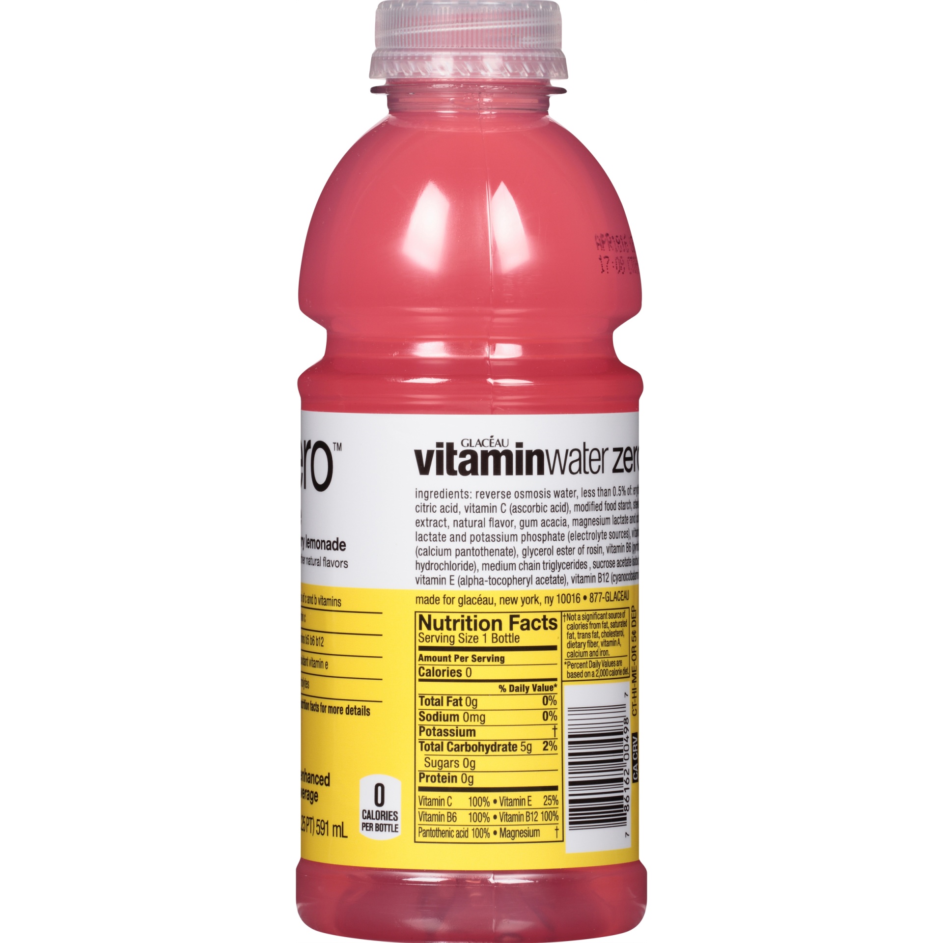 slide 5 of 6, Vitaminwater Zero Sugar Shine, Electrolyte Enhanced Water W/ Vitamins, Strawberry Lemonade Drink, 20 Fl Oz, 20 fl oz