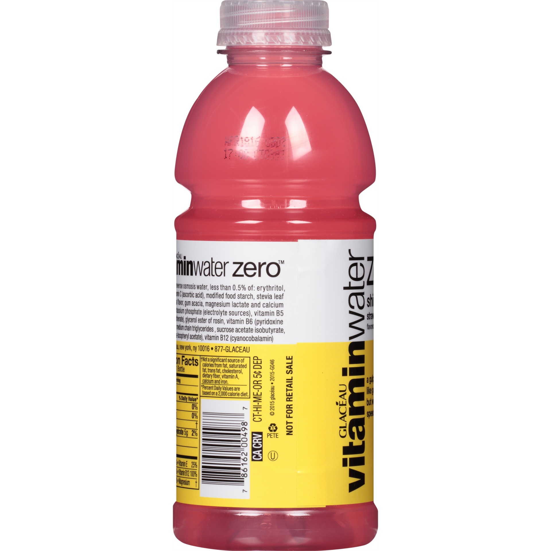 slide 3 of 6, Vitaminwater Zero Sugar Shine, Electrolyte Enhanced Water W/ Vitamins, Strawberry Lemonade Drink, 20 Fl Oz, 20 fl oz