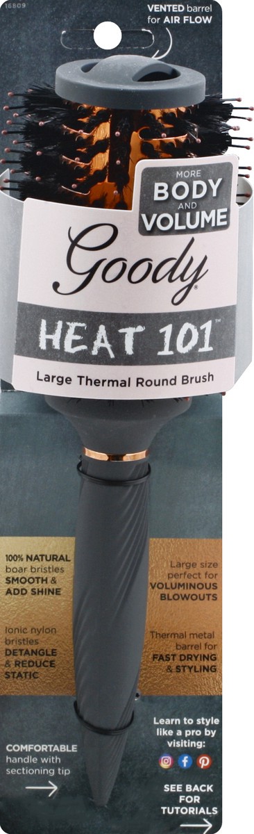 slide 1 of 8, Goody Round Brush Heat Wave Lg, 1 ct