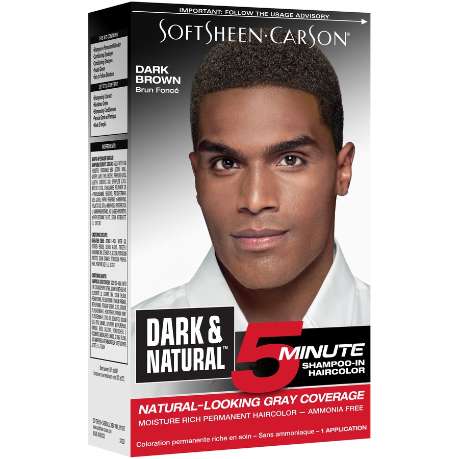 slide 2 of 7, SoftSheen-Carson Dark & Natural Shampoo-In Haircolor Dark Brown 1 Kit Box, 1 ct