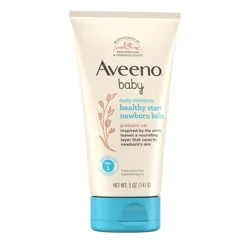 Aveeno Baby Daily Moisture Healthy Start Newborn Balm, Fragrance Free, 5 Oz