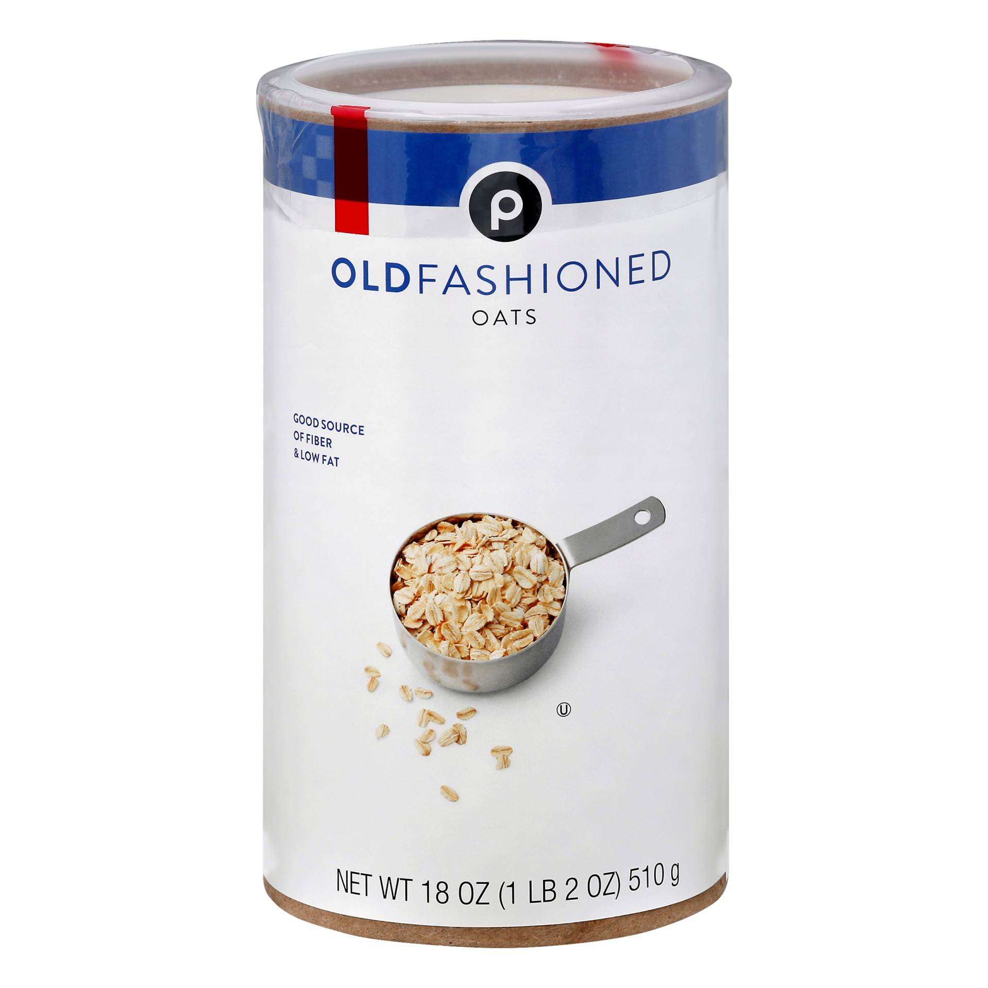 slide 1 of 1, Publix Old Fashioned Oats, 18 oz