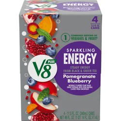 V8 Sparkling Pomegranate Blueberry Juice Energy Drink