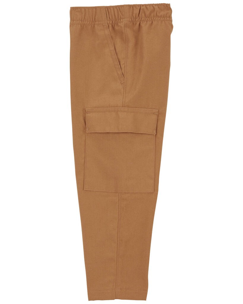 slide 2 of 3, Carter's Baby 2-Piece Striped French Terry Tee & Pull-On Canvas Pant Set Green/White/Khaki 12M, 1 ct