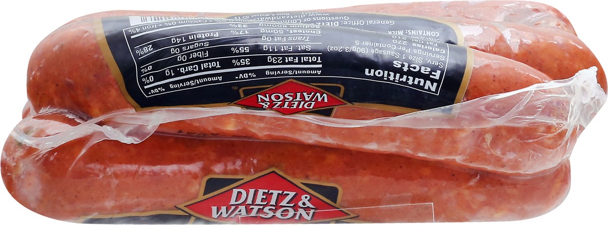 slide 8 of 9, Dietz & Watson Hot Jalapeno Cheddarwurst 16 oz, 1 ct