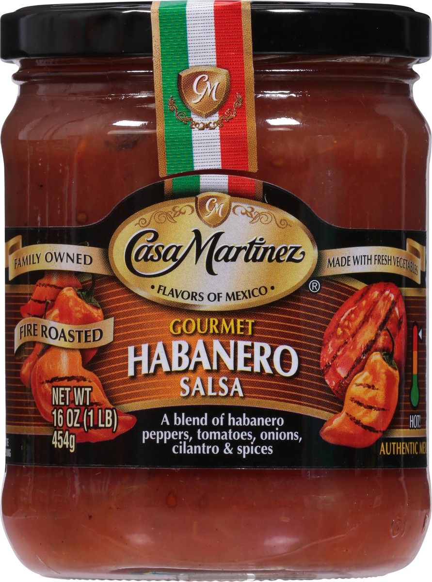 slide 7 of 9, Casa Martinez Hot Fire Roasted Gourmet Habanero Salsa 16 oz, 16 oz