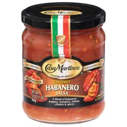 Casa Martinez Hot Fire Roasted Gourmet Habanero Salsa 16 oz
