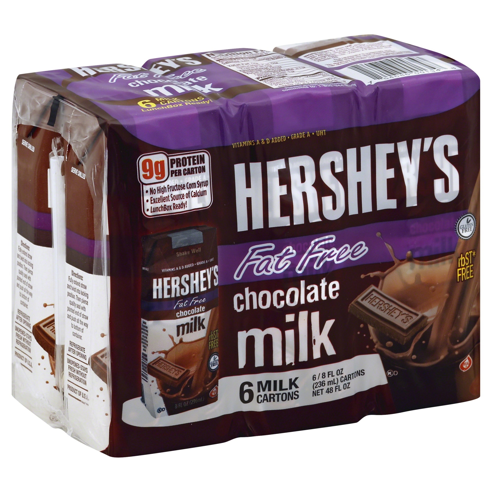 slide 1 of 1, Hershey's Fat Free Chocolate Aseptic, 8 oz