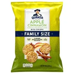 Quaker Rice Crisps Apple Cinnamon 9.8 Oz