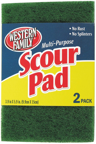 slide 1 of 1, Western Family Scour Pads Multi Purpose, 2 ct