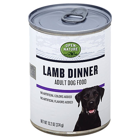 slide 1 of 1, Open Nature Dog Food Adult Lamb Dinner Can, 13.2 oz