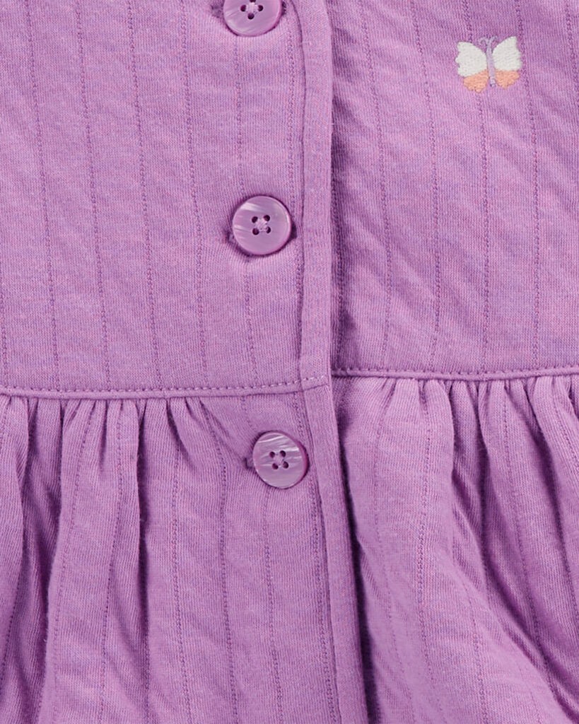 slide 3 of 3, Carter's Baby 3-Piece Quilted Little Vest Set Purple 6M, 1 ct