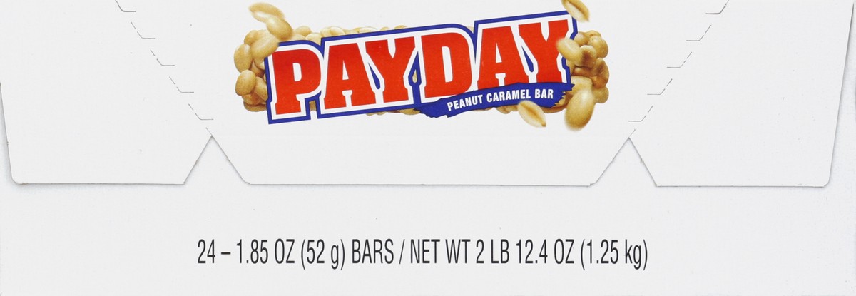 slide 4 of 4, Payday Peanut Caramel Candy Bars, 1.85 oz (24 Count), 1.85 oz