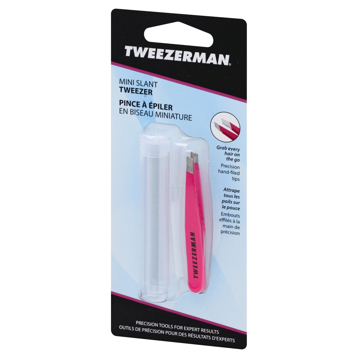 slide 5 of 9, Tweezerman Mini Slant Tweezer - Neon Pink, 1 ct