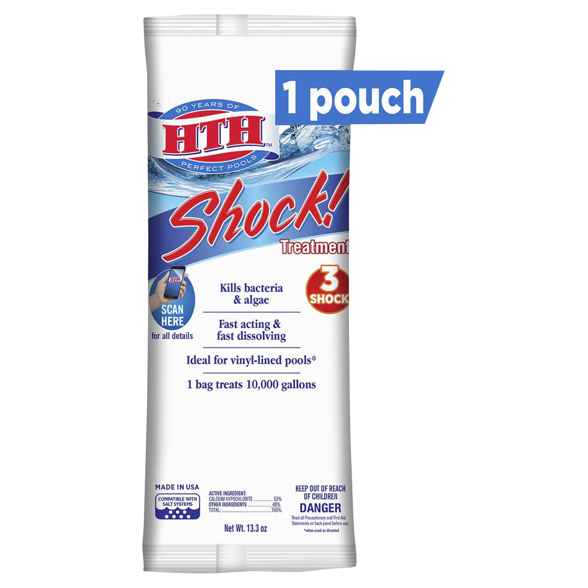 slide 1 of 1, hth Shock Treatment, 18 ct; 13.3 oz