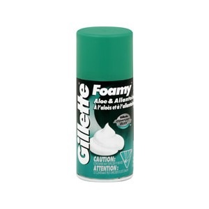 slide 1 of 1, Gillette Foamy Aloe, 11 oz