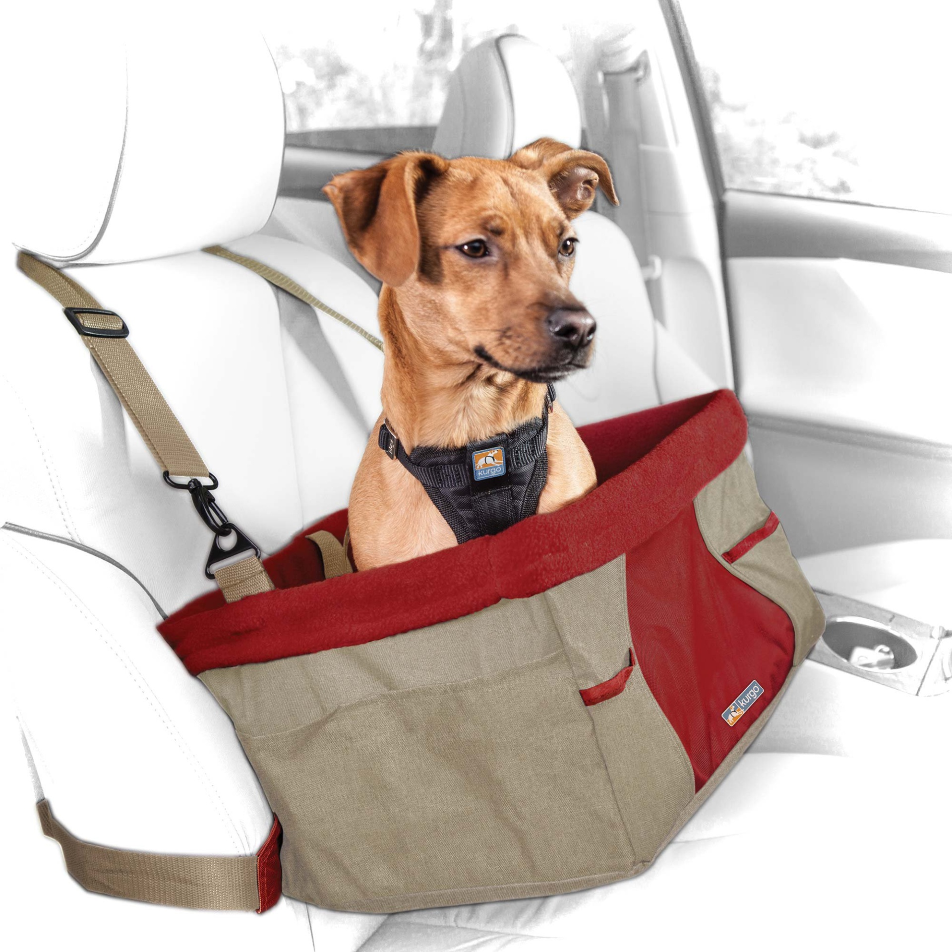 slide 1 of 1, Kurgo Rover Heather Booster Dog Car Seat, 1 ct