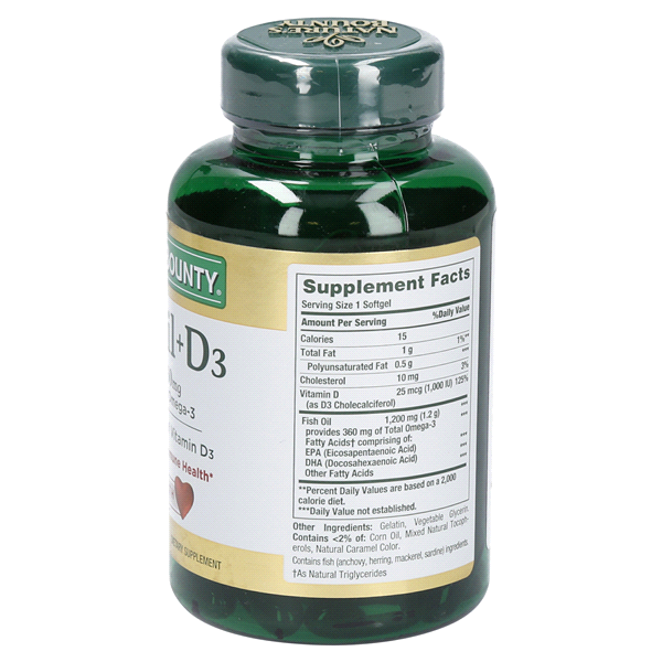 slide 4 of 13, Nature's Bounty Pharmaceutical Grade Fish Oil + D3, 90 ct