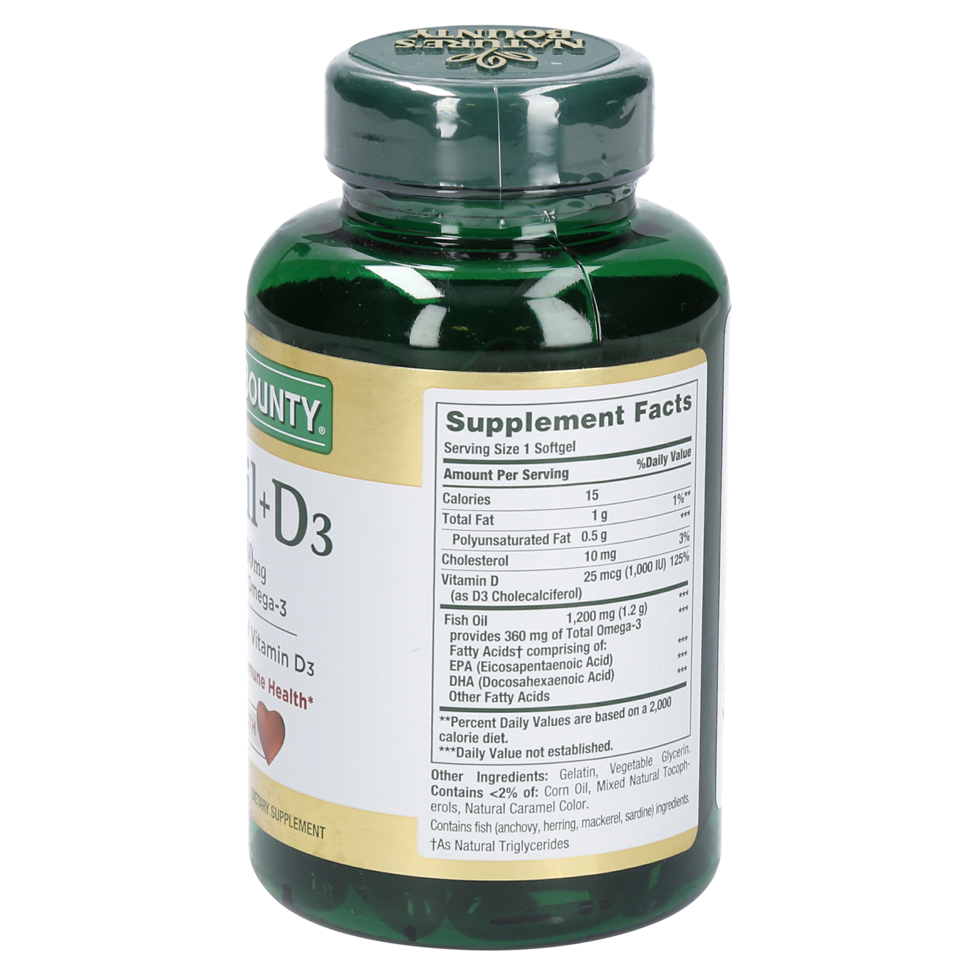 slide 5 of 13, Nature's Bounty Pharmaceutical Grade Fish Oil + D3, 90 ct