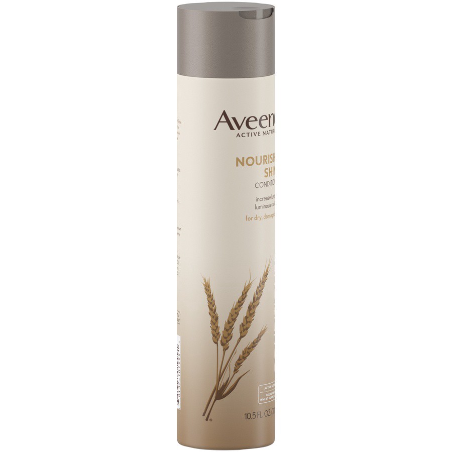 slide 3 of 6, AVEENO Nourish+ Shine Conditioner, 10.5 Fl. Oz, 10.50 fl oz