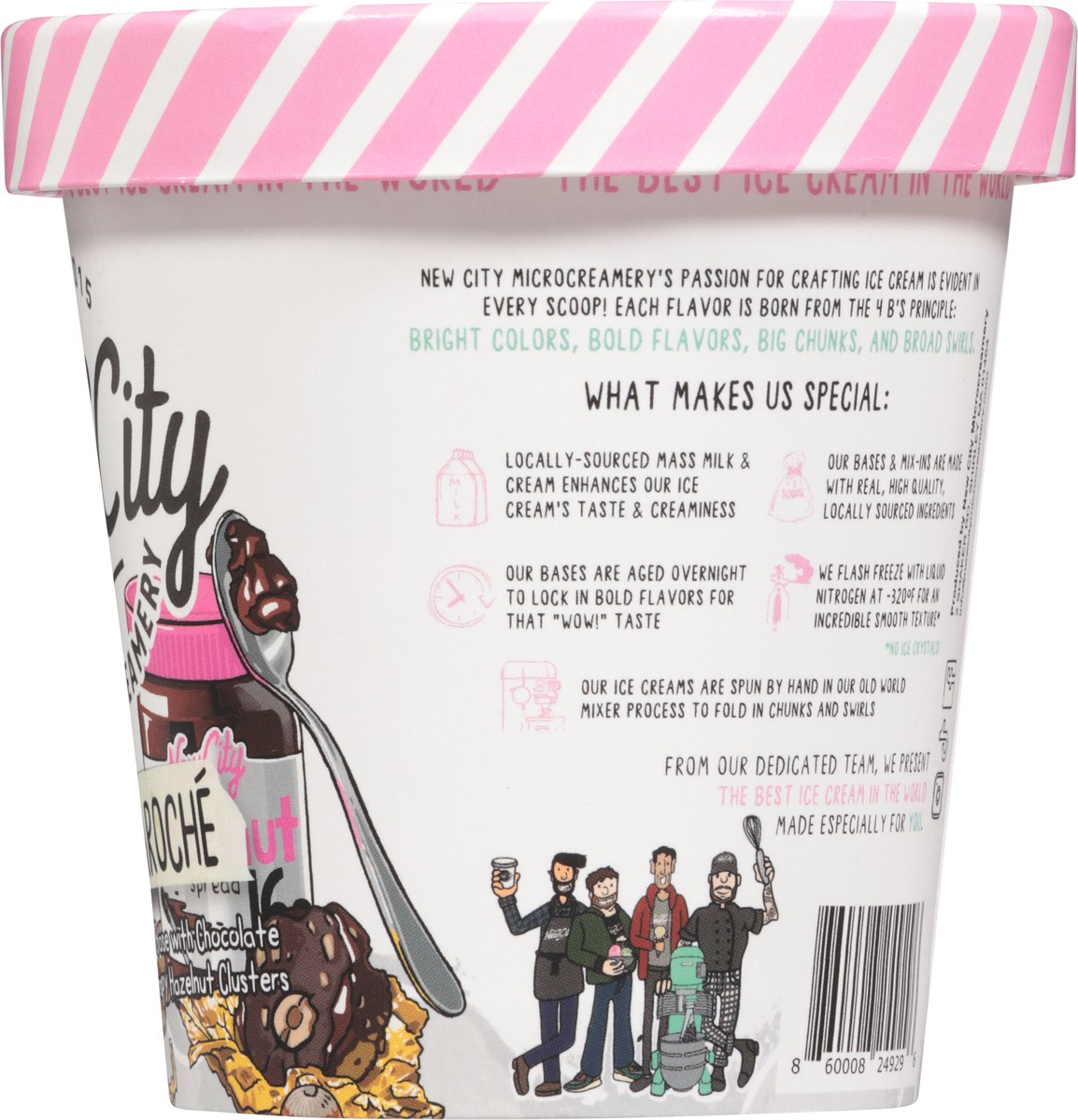 slide 4 of 14, New City Microcreamery Newtellaroche Ice Cream 14 fl oz, 14 fl oz