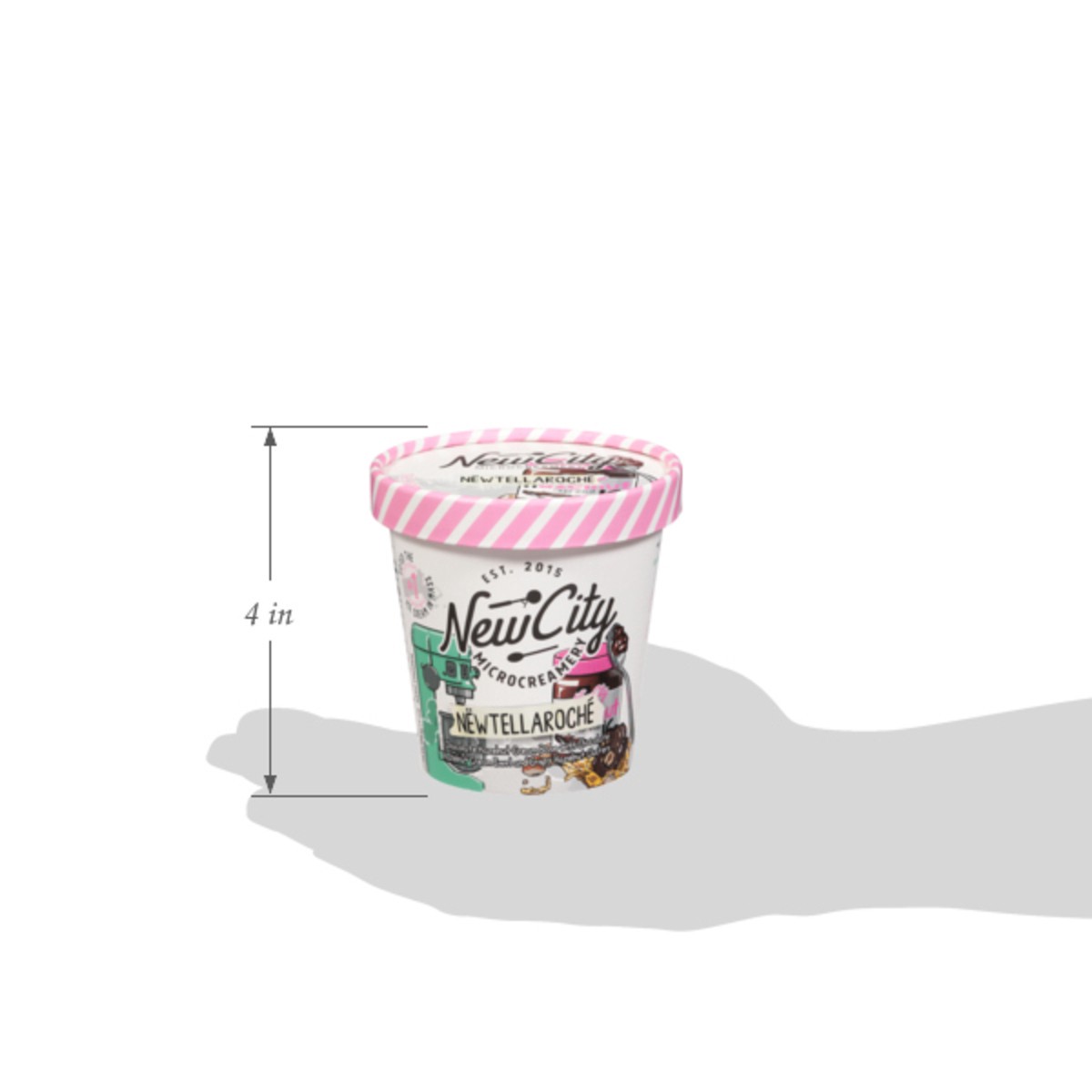 slide 6 of 14, New City Microcreamery Newtellaroche Ice Cream 14 fl oz, 14 fl oz