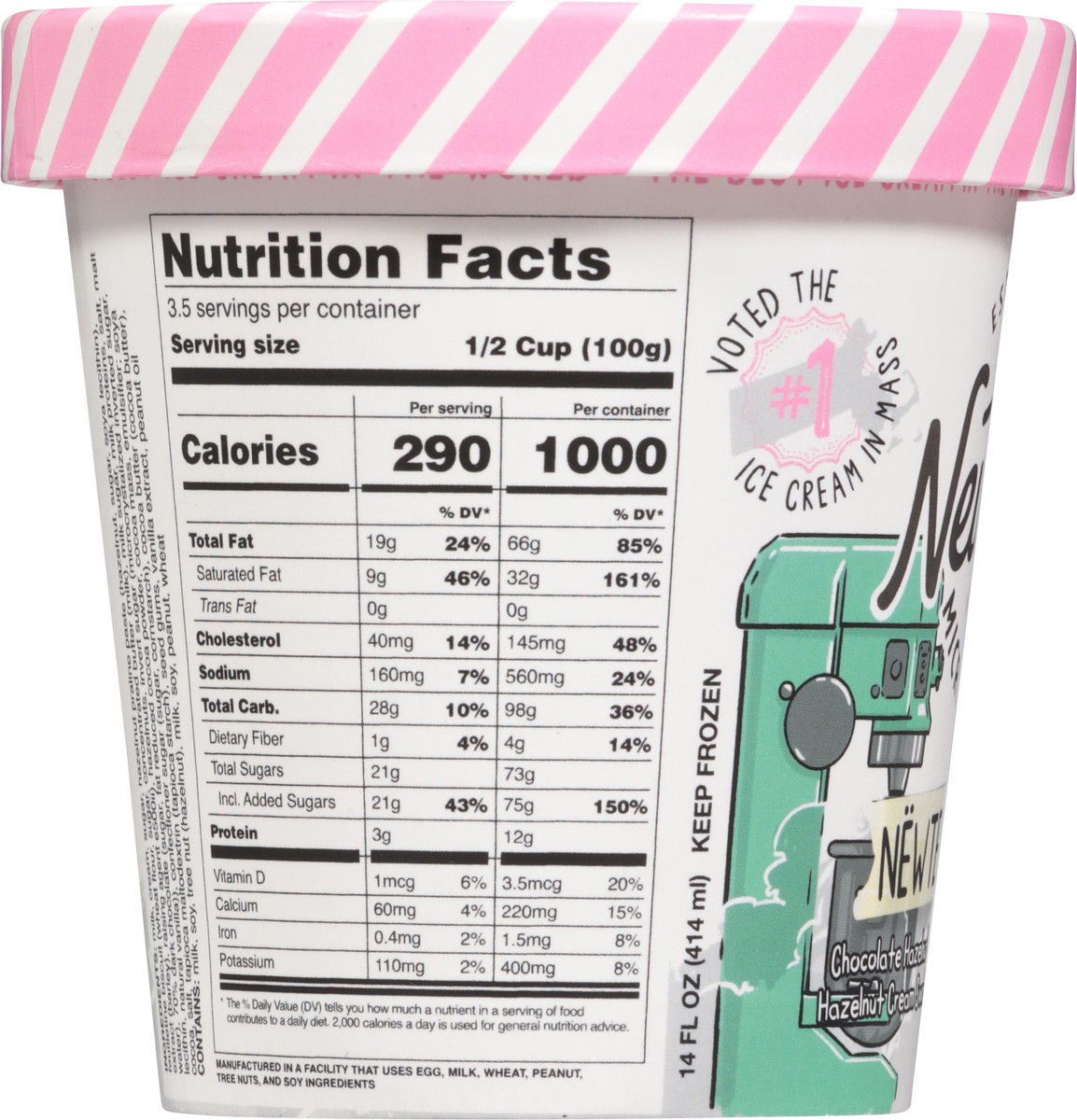 slide 8 of 14, New City Microcreamery Newtellaroche Ice Cream 14 fl oz, 14 fl oz